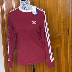 Maroon adidas top